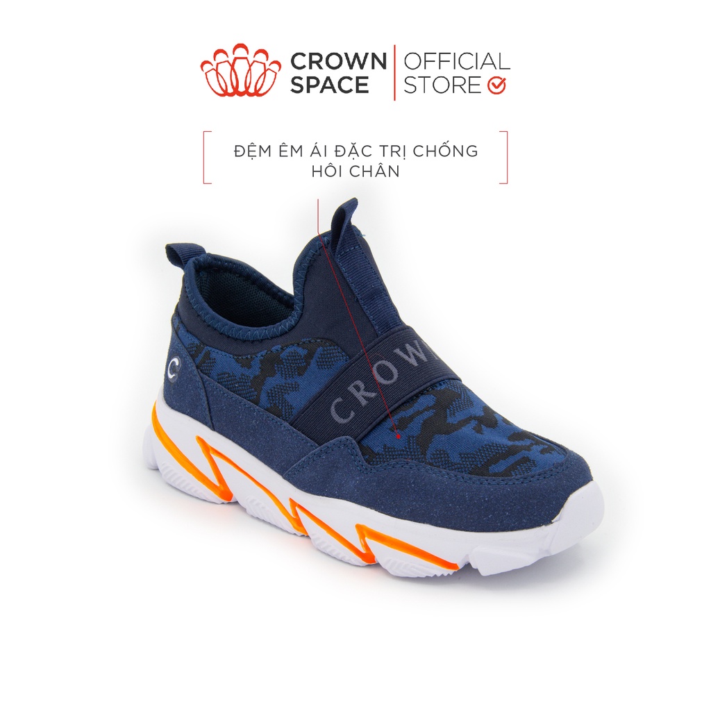 Giày Thể Thao Bé Trai Bé Gái Đi Học Siêu Nhẹ Crown Space UK Sport Shoes CRUK8029 Cho Trẻ em Cao Cấp Êm Thoáng Size 32-37