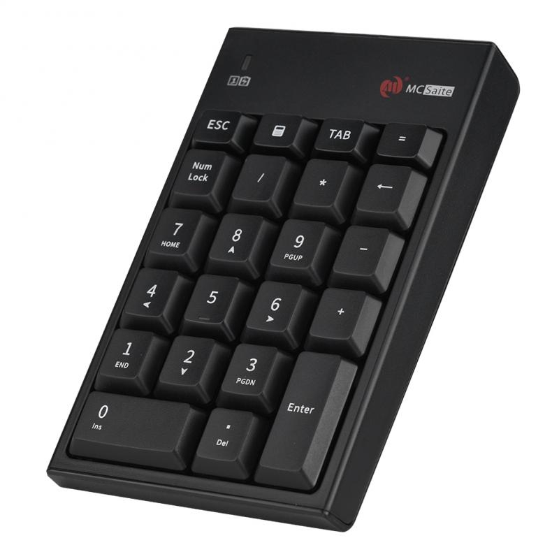 Bamaxis 2.4GHz Keyboard Mouse Set 1200 DPI Optical Mouse &amp; 22-key Numeric Keyboard