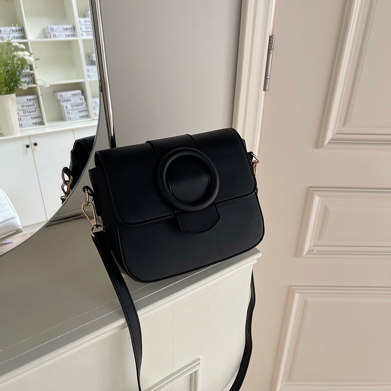 Túi Đeo Chéo Hình Vuông Nhỏ Khóa Nam Châm Đôi Tươi Mới Cho Nữ