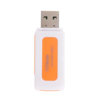 High Mini USB2.0 4 Card Slots Smart Card Reader SD/MMC TF MS M2 Card Reader