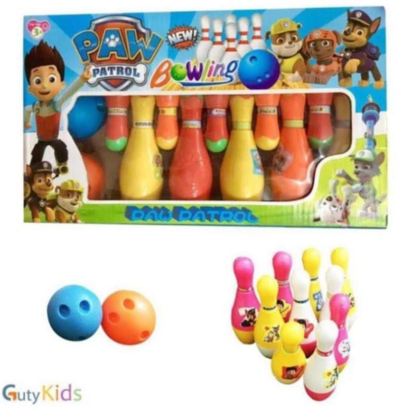 Đồ chơi Bowling Paw Patrol vui nhộn giúp nhận biết màu sắc, rèn luyện tay chân cho bé thỏa sức vui c