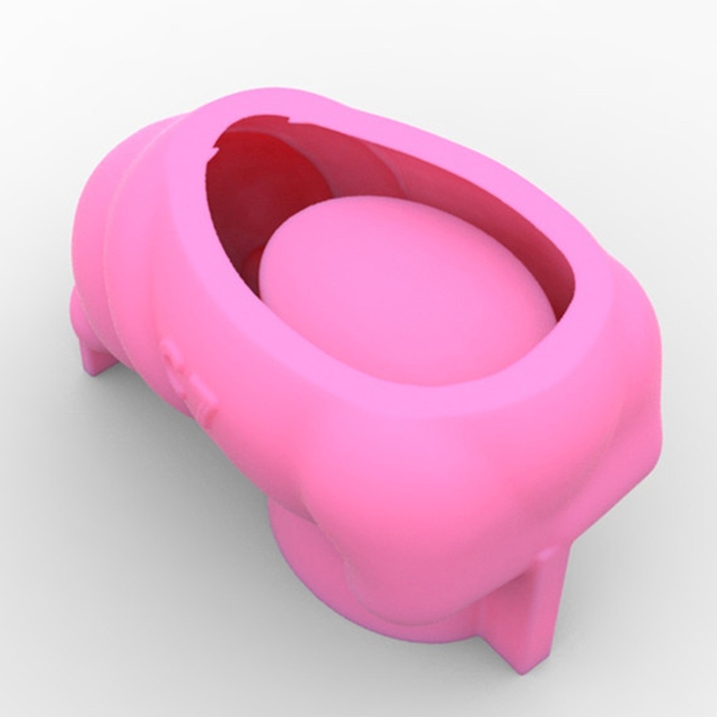 Khuôn silicone làm chậu hoa hình gấu bắc cực DIY tiện dụng
