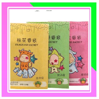 Túi Thơm Mini 12 Cung Hoàng Đạo Chống Mốc Để Tủ Quần áo, Giày Dép Thỏ ngổ ngáo Official