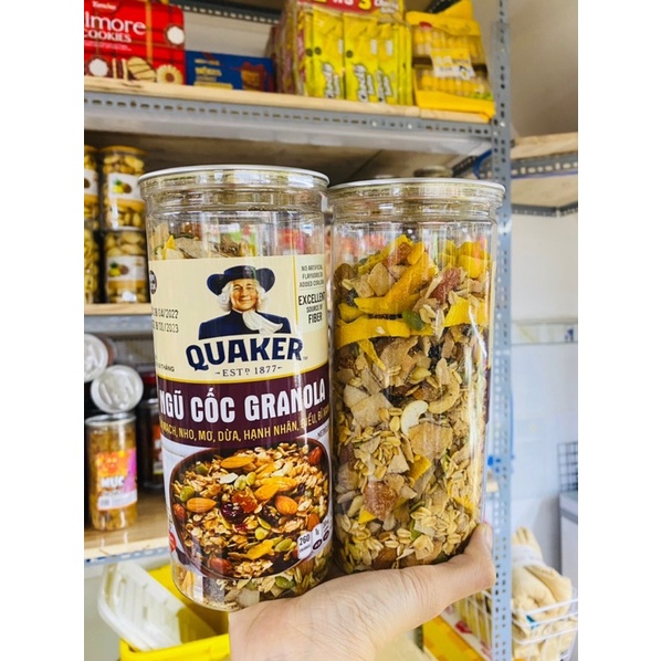 NGŨ CỐC GRANOLA HŨ PET 500Gr Chuẩn Hàng Công Ty