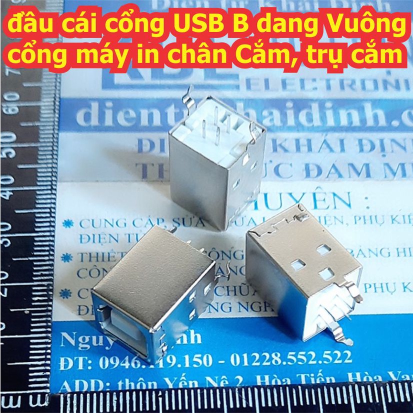 5 cái đầu cái cổng USB B dang vuông cổng máy in chân Cắm, trụ cắm đứng kde7906