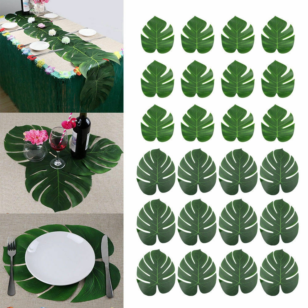 Bộ 6 Lá Cọ Giả Trang Trí Bàn Tiệc