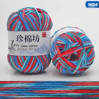 Haichenx Nhiều Màu Tay Dày Dệt Kim Thẻ Sợi Handmade Mềm Đan Sợi