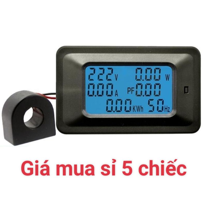 [5 Bộ ] Máy đo điện áp cường độ dòng điện công suất công tơ điện tử PUUCAI ampe kế vôn kế 100A