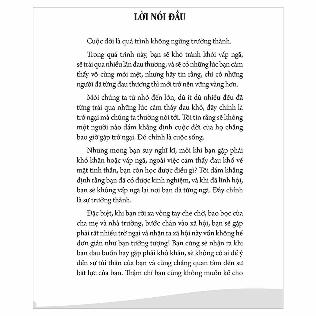 Sách - Mỗi lần vấp ngã là một lần trưởng thành