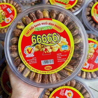 Hạt điều rang muối bình phước 500gr. hạt điều cồ xếp hoa 66666