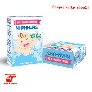 ✅ [CHÍNH HÃNG] Bột tắm Nhân Hưng - Bột pha nước tắm trẻ em, giúp sạch da, kháng khuẩn, hỗ trợ điều trị các bệnh ngoài da
