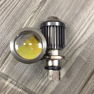 Đèn pha led xe máy bi cầu mini cos vàng pha trắng