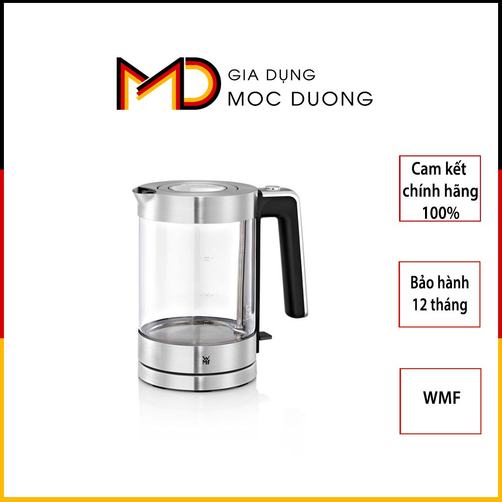 Ấm siêu tốc WMF , ấm siêu tốc vỏ thủy tinh chịu nhiệt, chính hãng, Gia Dụng Mộc Dương