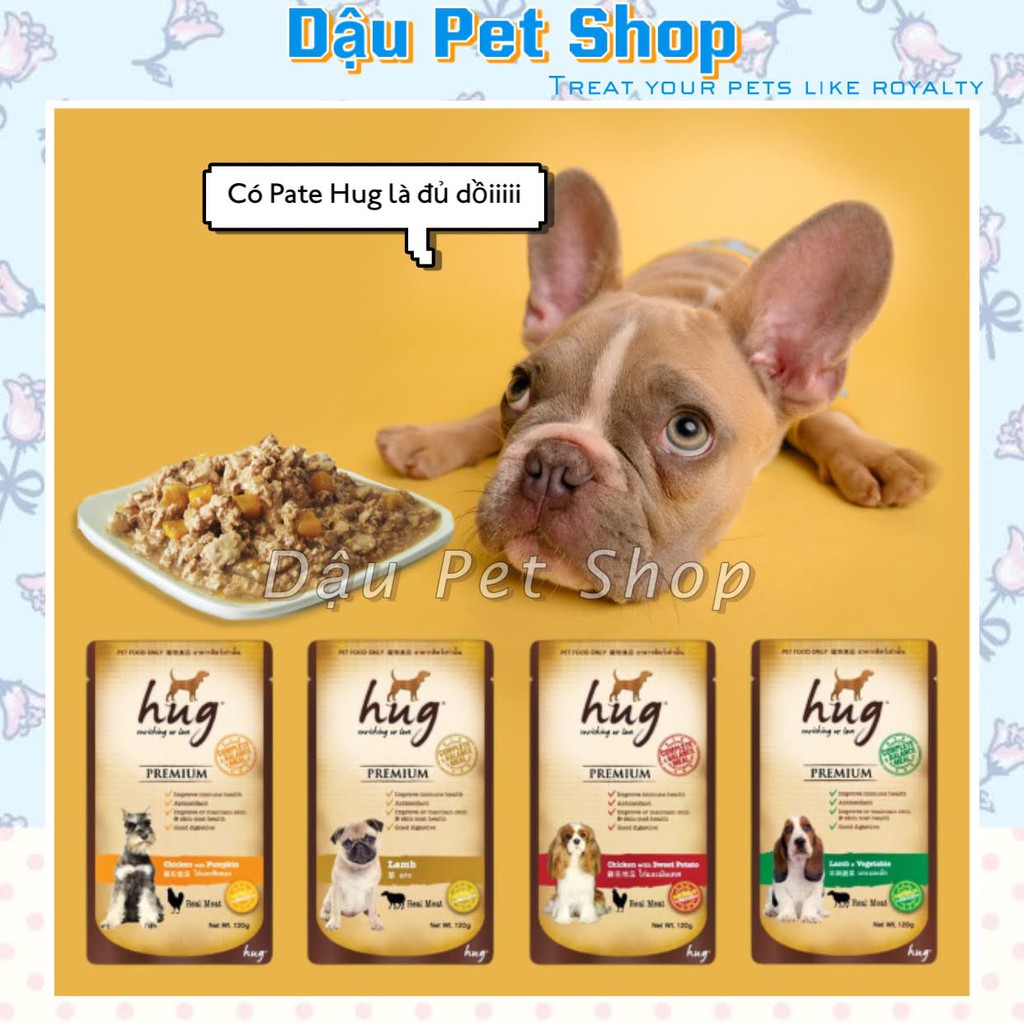 Pate Hug cho chó dạng gói 120g - Thức ăn cho chó