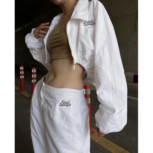 MOODSWINGS - Quần dù ống rộng LOAD NYLON PANTS