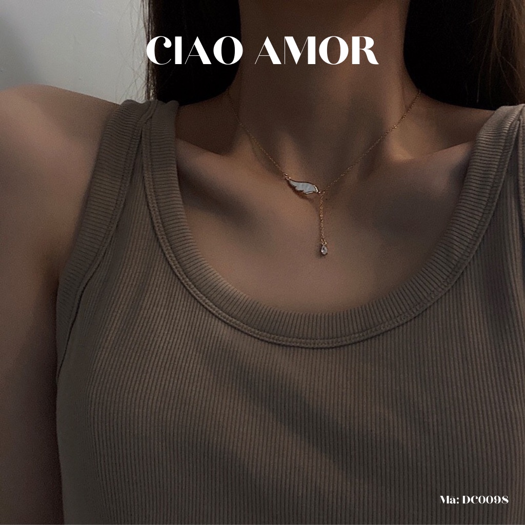 Dây chuyền nữ, vòng cổ đôi cánh thiên thần Trang sức Ciao Amor - DC0098