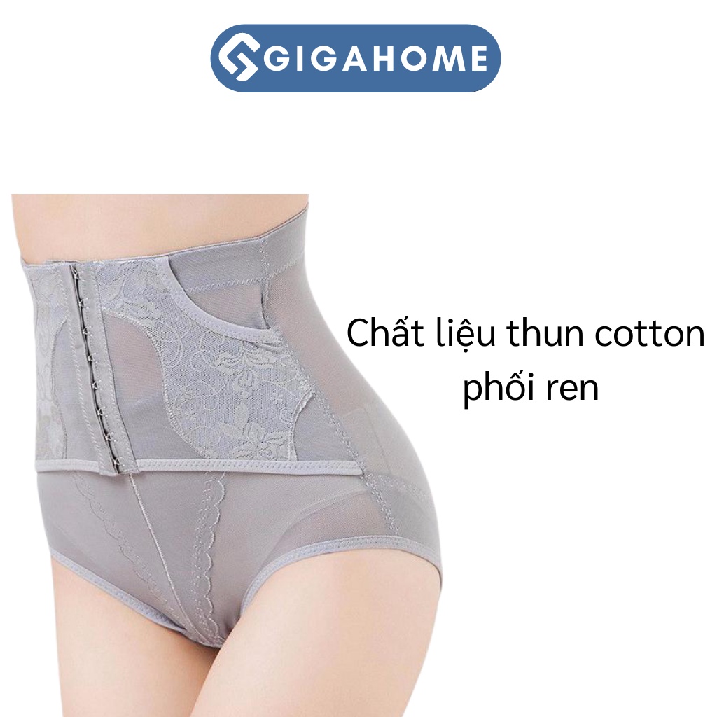 Quần Lót Nữ Gen Nịt Bụng Định Hình Móc Cài Cạp Cao, Độn Mông GIGAHOME 3984
