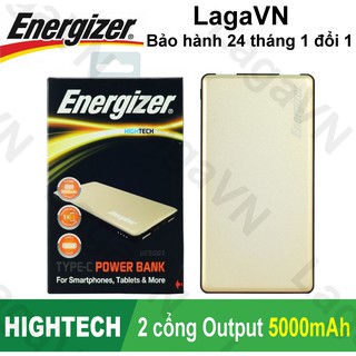 Pin sạc dự phòng Energizer 5000mAh 2 cổng Output - UE5001 - Hãng phân phối chính thức