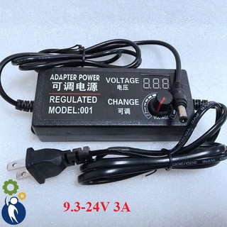 Adapter Điều Chỉnh Điện Áp 9.3-24V 3A Có Đồng Hồ Led