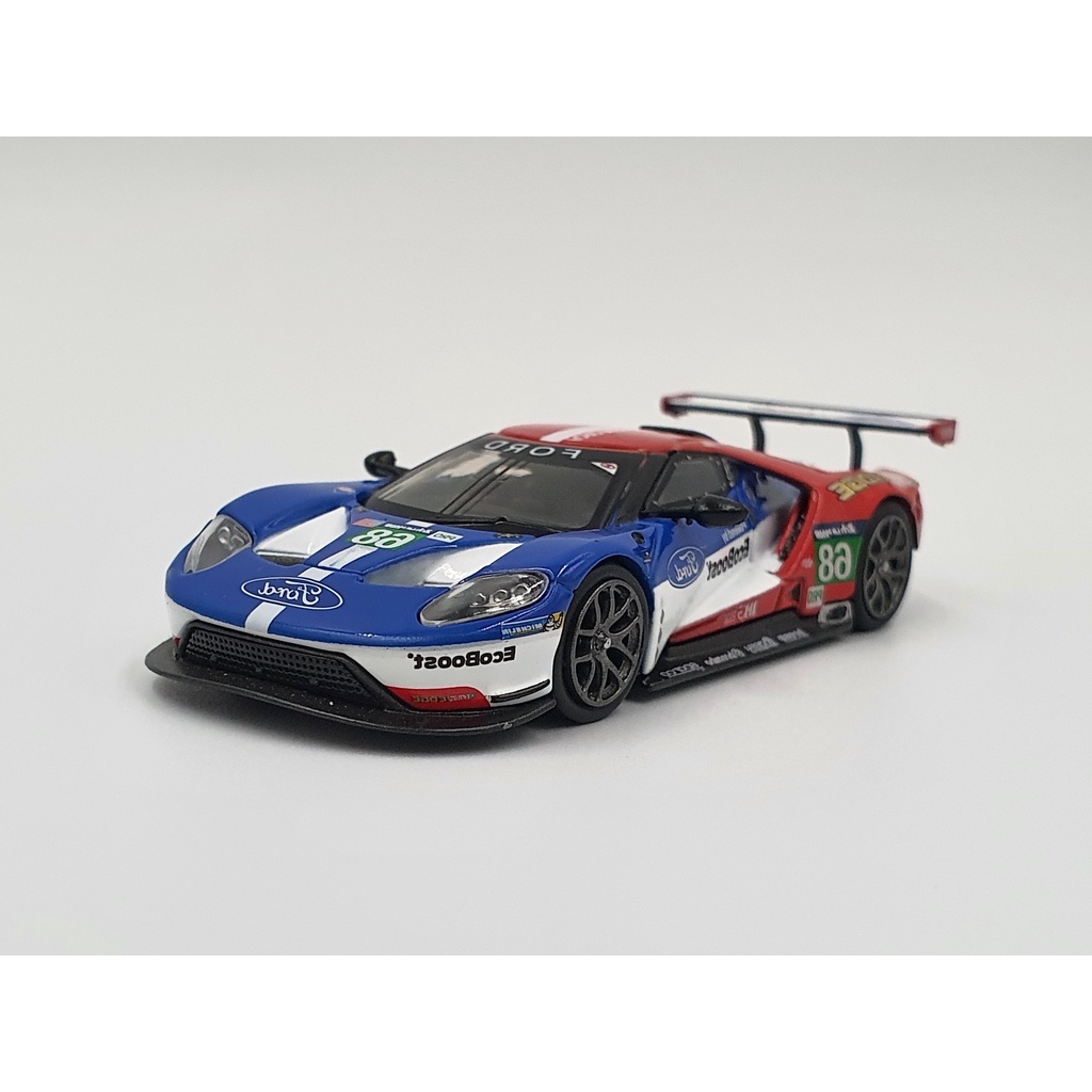 Xe Mô Hình Ford GT LMGTE PRO #68 2016 24Hrs of Le Mans Class Winner Ford Chip Ganassi Team USA 1:64 MiniGT ( Xanh )