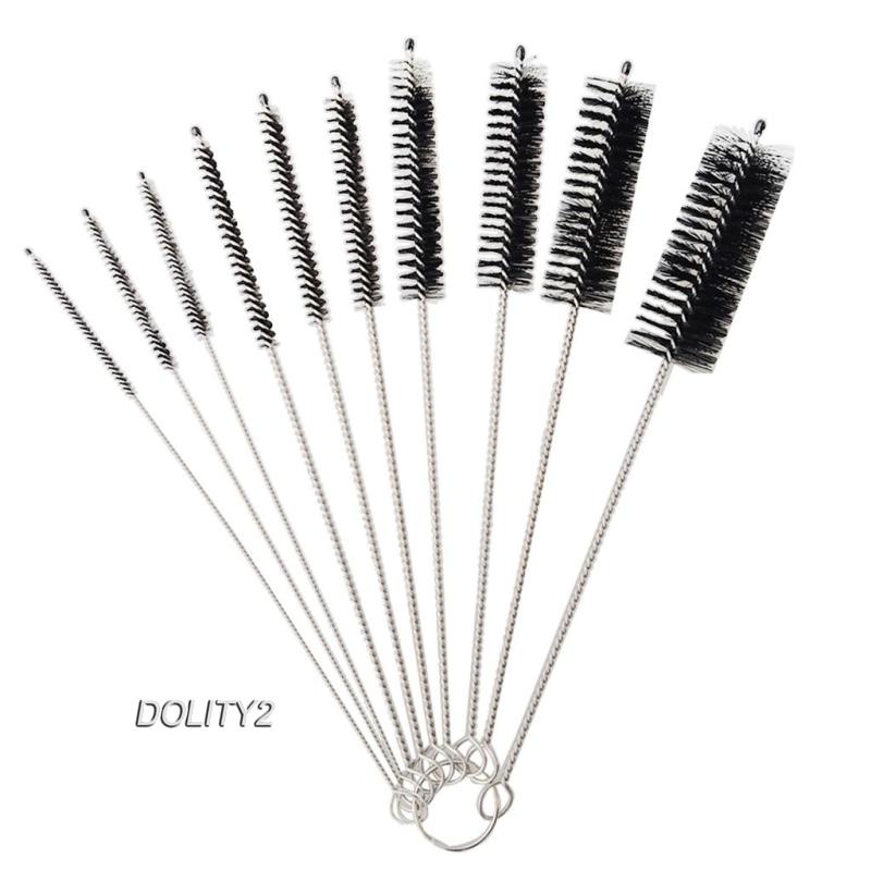 [Dolity2] Set 10 Bàn Chải Sợi Dây 20cm Làm Sạch Ống Hút, Ống Nối