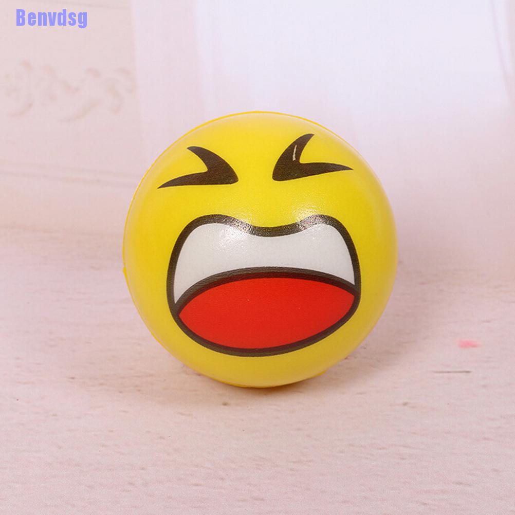 Benvdsg> Funny Smiley Face Anti Stress Reliever Ball Adhd Autism Mood Toy Squeeze Relief