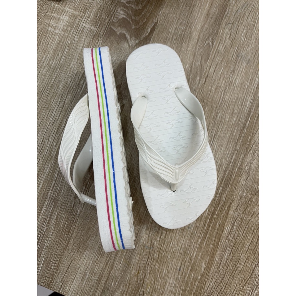 Dép kẹp tông nữ xỏ ngón cao 2cm đi biển nhiều màu - DL049