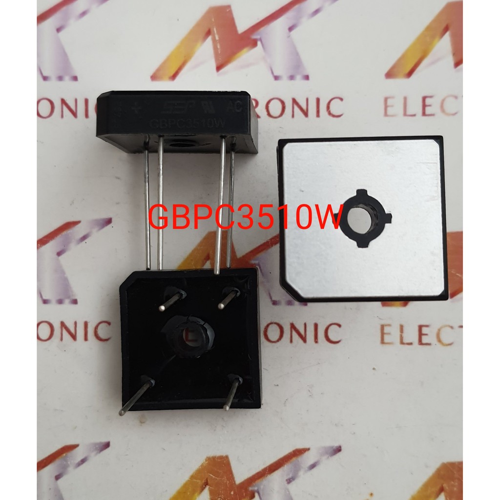 GBPC3510W 3510 ZIP-4 chỉnh lưu cầu cầu chỉnh lưu cầu vuông 35A 1000V Chân tròn