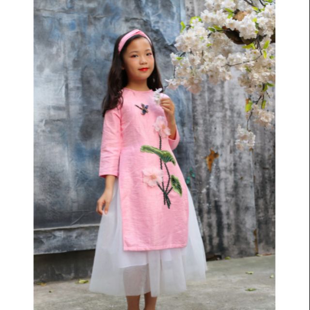 Áo dài thiết kế Momkid