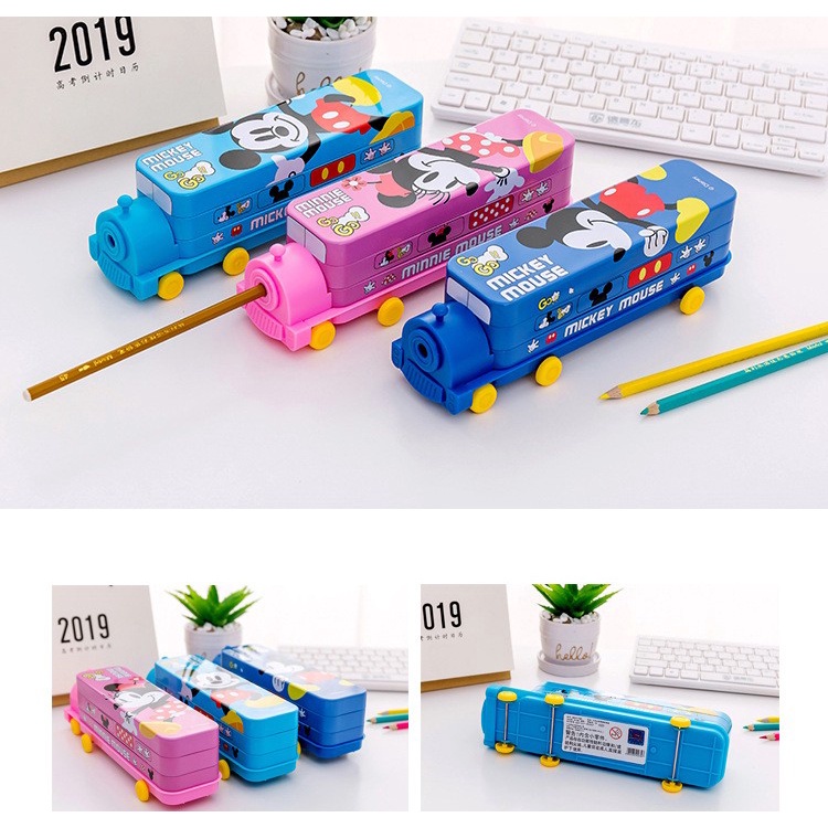 Hộp đựng bút 3 tầng cho bé hình tàu hỏa siêu ngộ nghĩnh