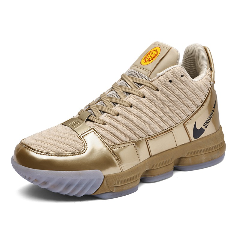 Golden Basketball Shoes Giày Bóng Rổ NBA Superstar LeBron James High-top shoes Lakers LBJ Soldier