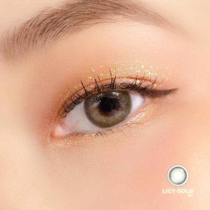 Kính áp tròng DOLL EYES Licy Gold 14,2mm - JERIS Special Collection