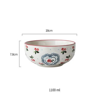 Bát tô cherry, bát đựng canh decor gôm sứ dùng đựng canh cơm cực xinh yêu