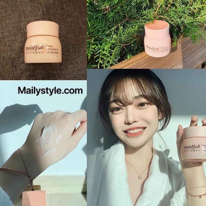 SETT Kem dưỡng ẩm chống lão hóa Etude House Moistfull Collagen Cream