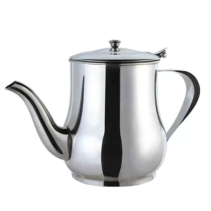 Bình Trà Eo Inox Dày Dặn 530ml, 700ml, 950ml Dùng Cho Mọi Loại Bếp