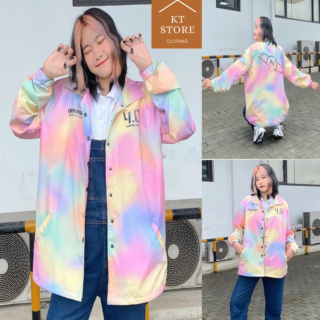 &lt;FREE SHIP&gt; Áo khoác dù loang 2 lớp chất vải bao xịn, dày dặn, y ảnh 100% (Insane)
