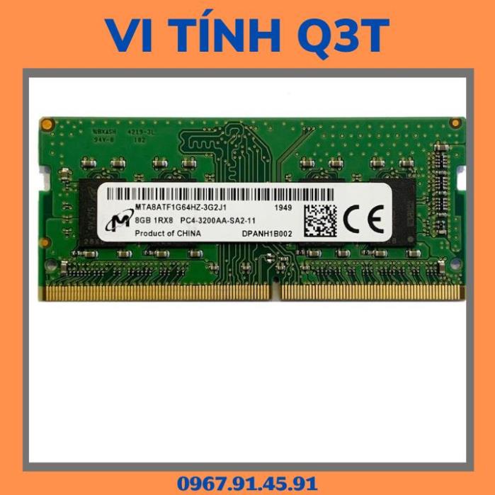 Ram Laptop DDR4 8Gb, Ram DDR4 8Gb Zin Tháo Máy , Bảo Hành 1 Năm