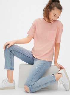 Áo thun croptop GAP xuất xịn