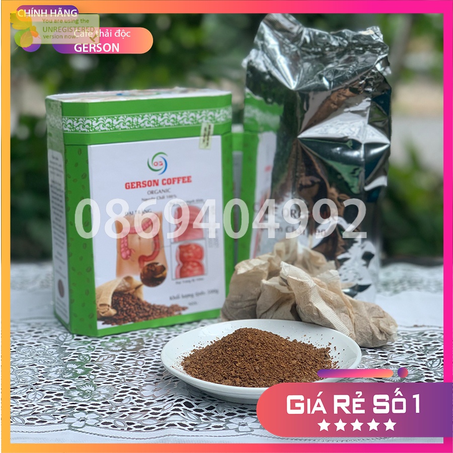 Cà phê thải độc đại tràng loại túi lọc Gerson