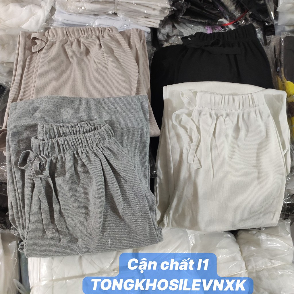 QUẦN CULLOTES ỐNG RỘNG TRƠN CHẤT LEN TĂM ĐEN TRẮNG XÁM BE HOT