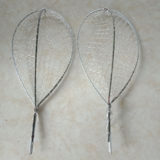 1 đôi vợt đánh cá inox
