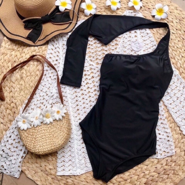 Kimstore_bikini: Bikini/ Đồ bơi tay dài lệch vai kèm ảnh thật và feedback