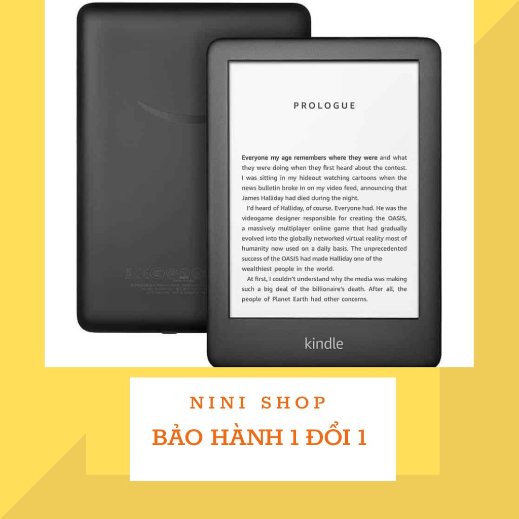 Máy đọc sách kindle basic new 2019 bản refurbished bảo hành 1 năm bộ nhớ 8gb