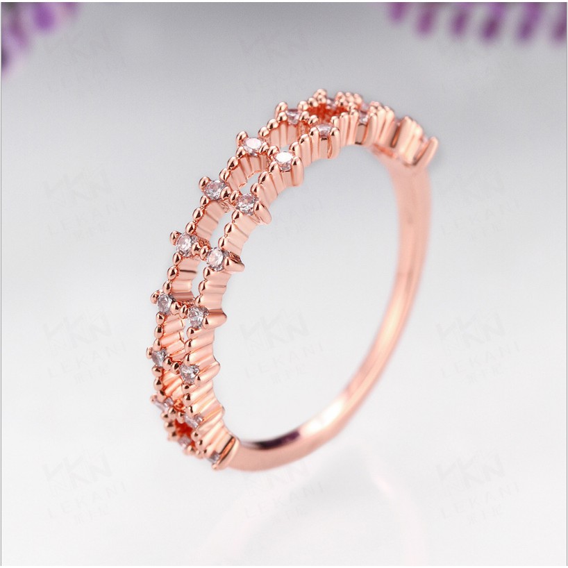 Nhẫn Đính Đá Zircon Thời Trang Dành Cho Nữ bông tai nhựa vòng tay đính đá mặt dây chuyền vàng kim cô trang sức đeo