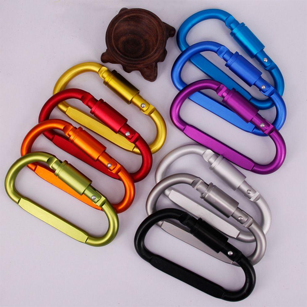 Set 3 Móc Khóa Leo Núi Bằng Hợp Kim Màu Đen Chất Lượng Cao