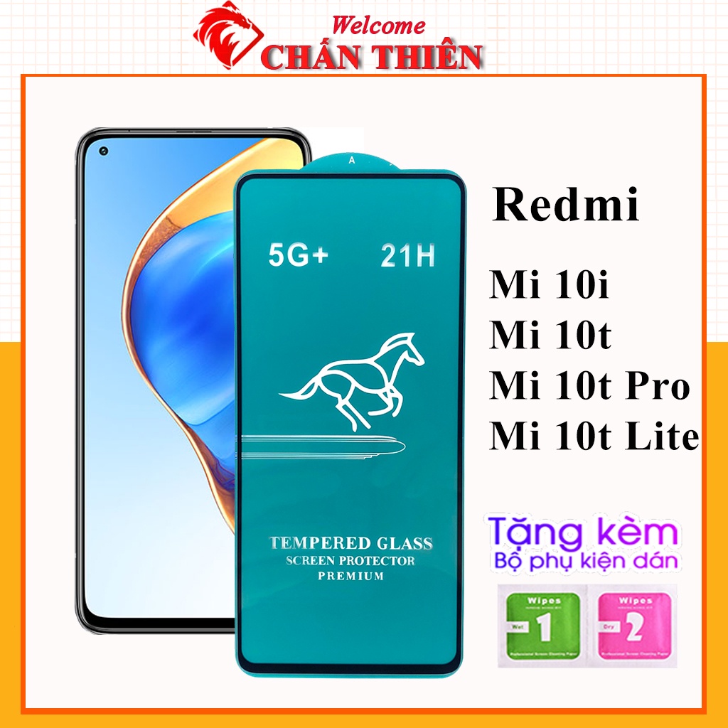 Kính cường lực redmi mi 10i mi10t mi 10t pro mi 10t lite 5g full màn OG xanh cao cấp tặng kèm khăn lau màn hình [OG]