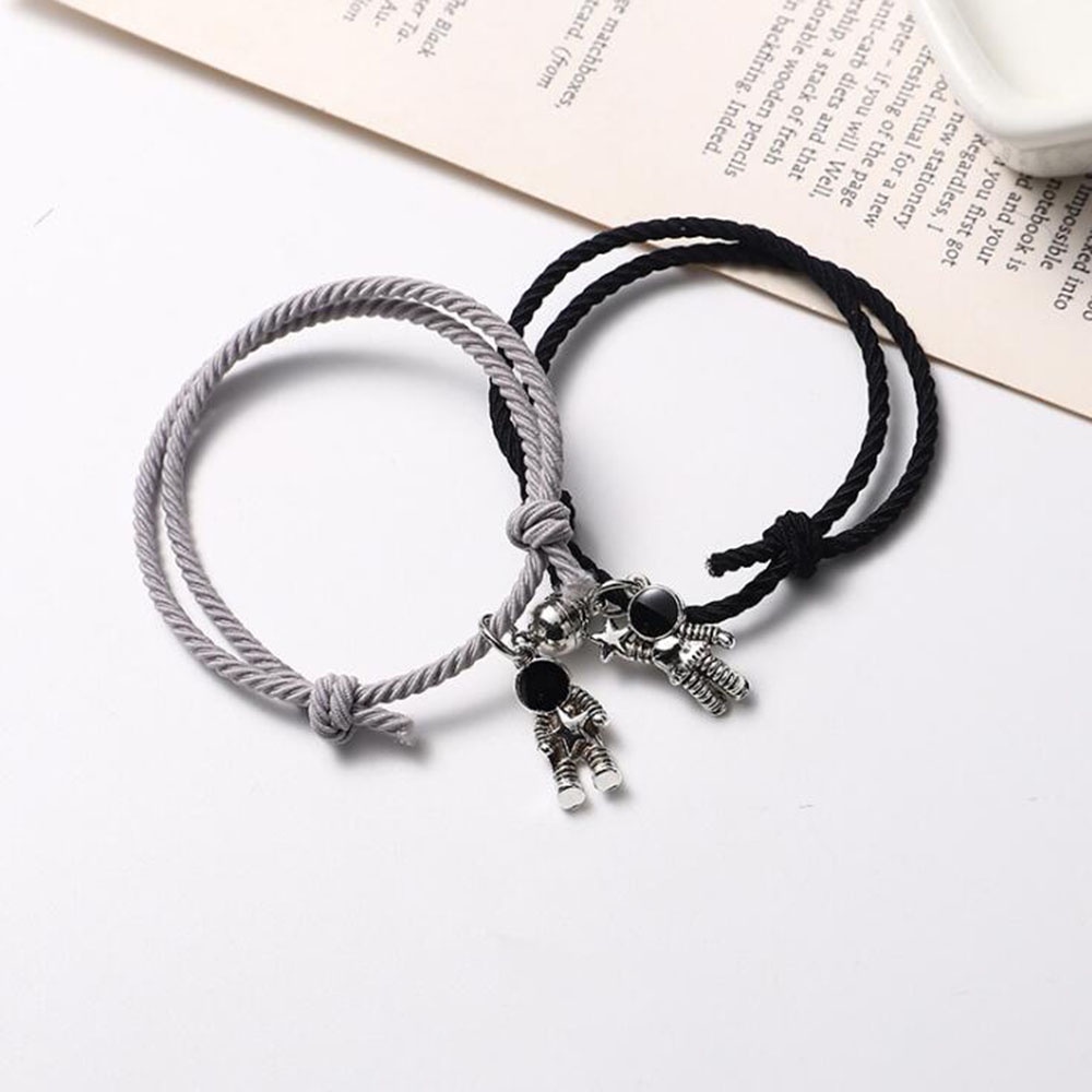 2PCS Fashion Creative Cartoon Astronaut Couple Bracelets