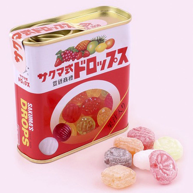 Kẹo trái cây Sakuma's Drops 75g (Hộp thiếc) Hachi Hachi Japan Shop