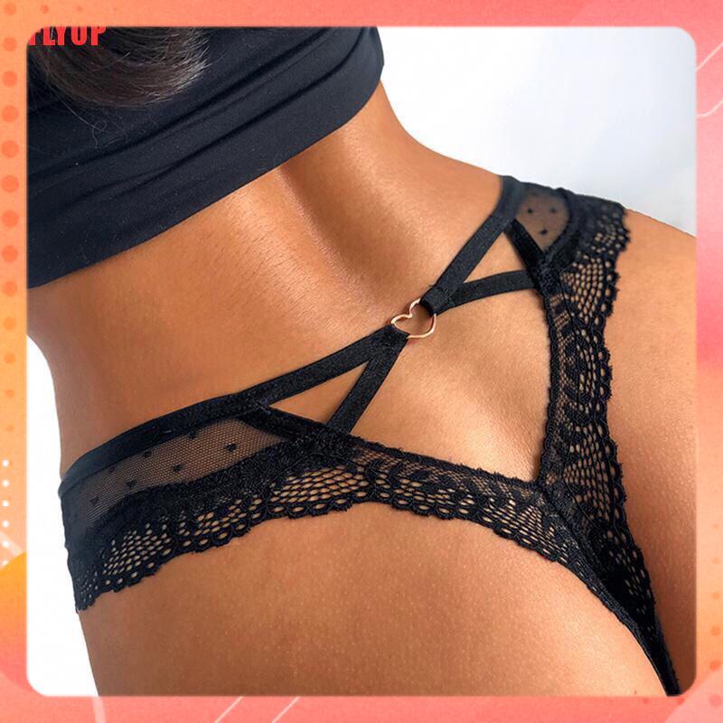 Quần lót ren LỌT KHE đính tim sexy gợi cảm ren mềm êm hàng cao cấp 6308 | BigBuy360 - bigbuy360.vn