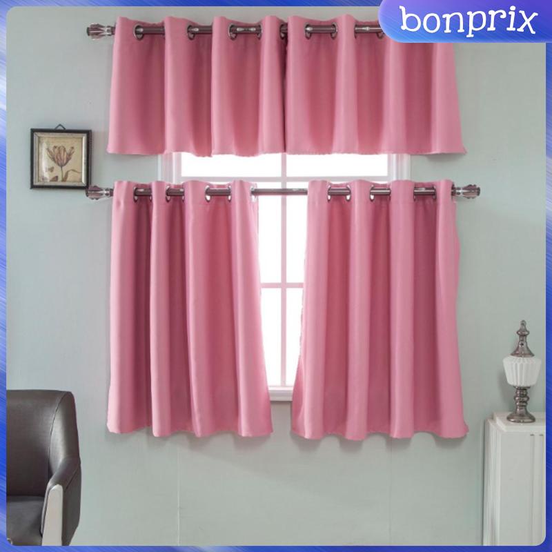 [Bon] Rèm Cửa Sổ Ngắn Màu Trơn Dùng Cho Nhà Bếp / Quán Cà Phê S